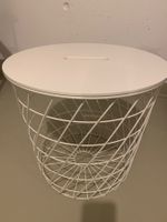 Ikea Aufbewahrungstisch Kvistbro weiss rund