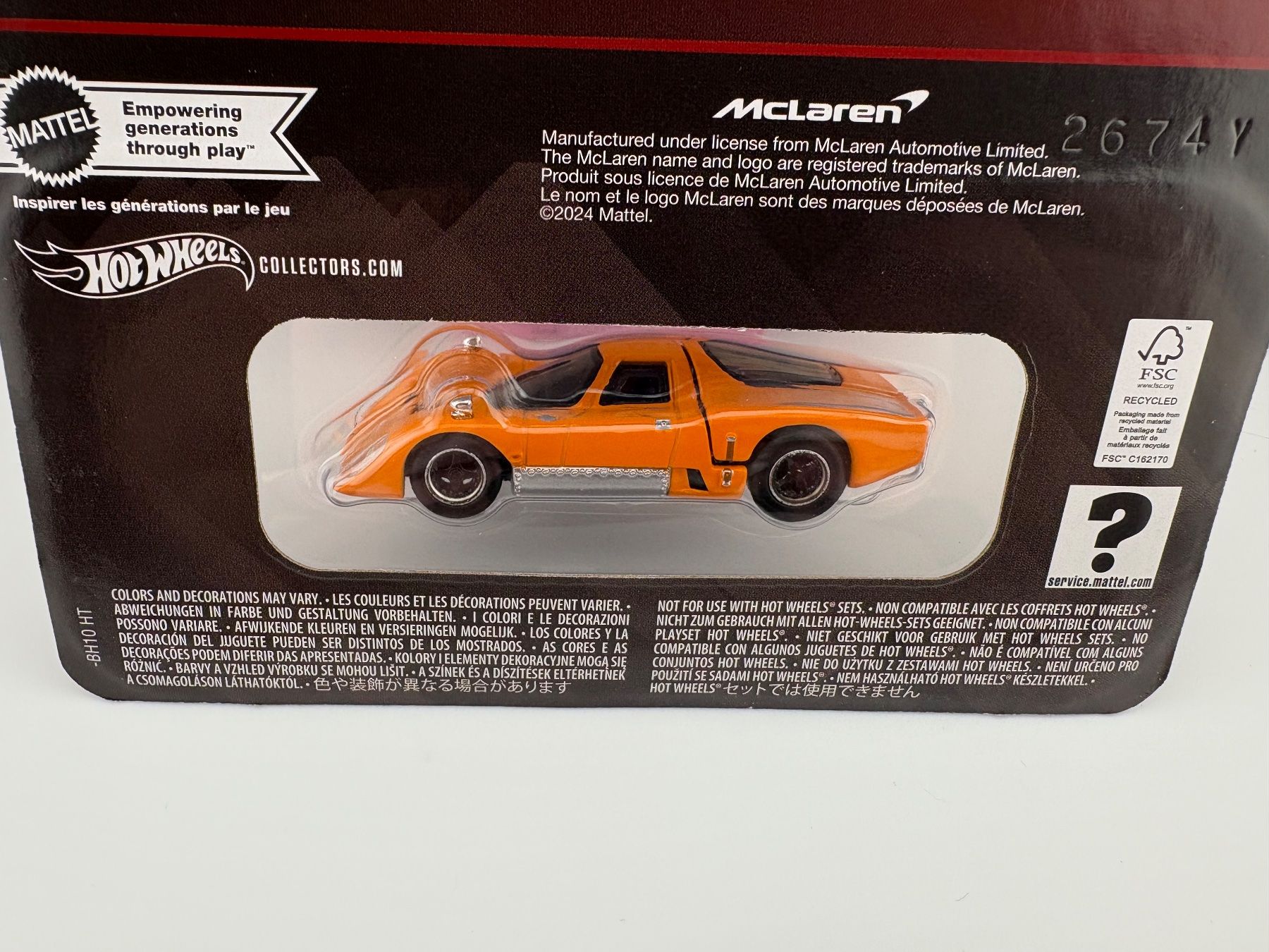 Hot Wheels Modellini d'auto: Hot Wheels McLaren M6GT Elite 64 – Nuovo e nell'imballaggio originale da Flawil venduto da HeisseReifen 6