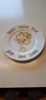 Assiette en porcelaine Bavaria décor roses inscription