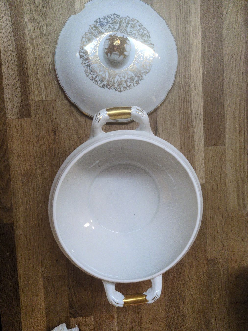 Piatti: Rieber Suppenterrine mit Deckel und 20 Teller  – Usato da Winterthur venduto da Tschebe 2