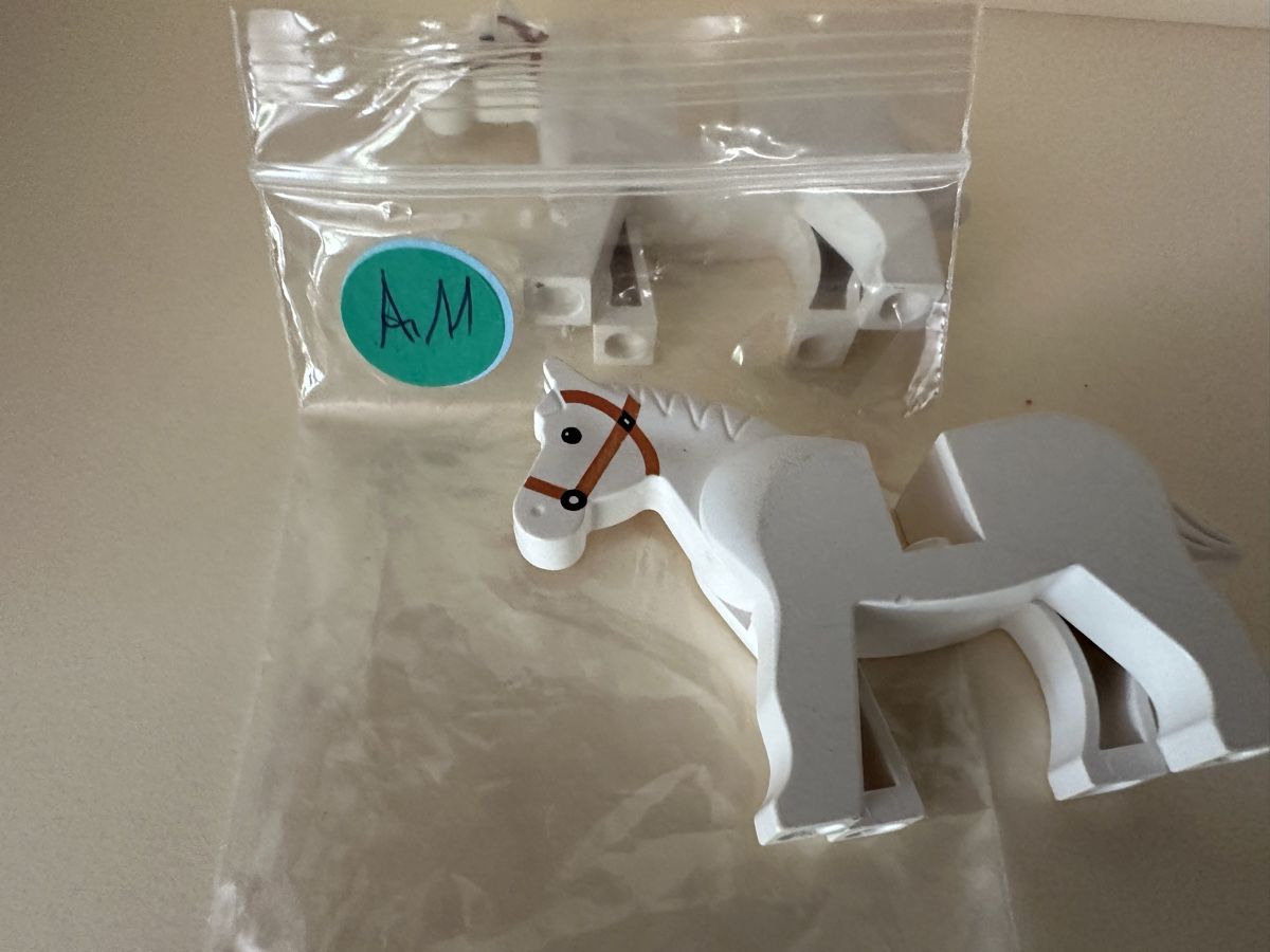 Lego Giocattoli: 2 Lego Pferde weiss – Usato da Rheinfelden venduto da zim_2hqc 3