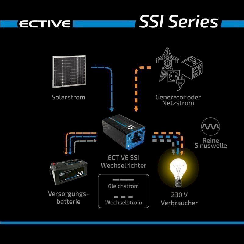 Produzione di energia: ECTIVE SSI 20 2000W/12V Wechselrichter – Nuovo e nell'imballaggio originale da Bottighofen venduto da zaap 7