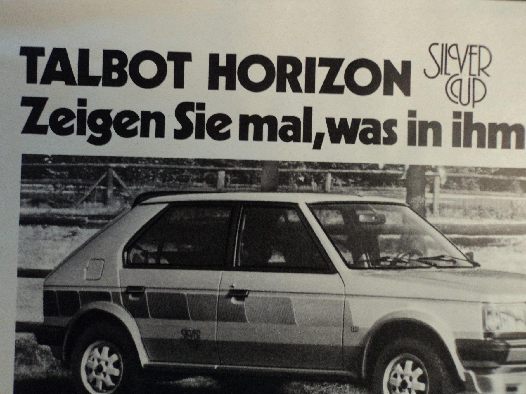 Talbot Documenti: Prospekt Werbung Talbot Horizon Silver Cup 1980 – Usato da Schwarzenburg venduto da modelCARama 2