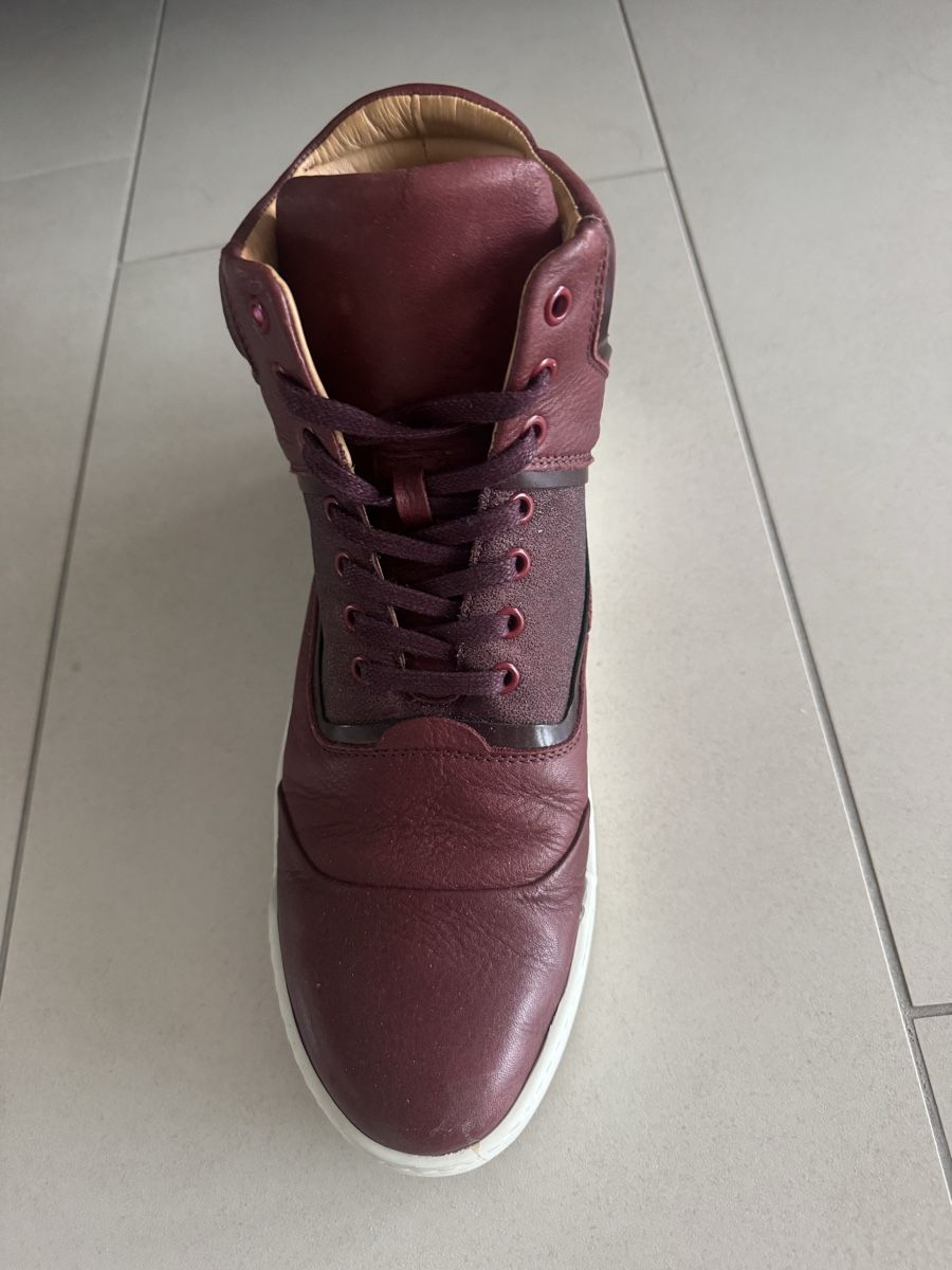 Navyboot Scarpe da uomo: Navyboot Bordeauxrot High-Top Sneakers, Grösse 45 – Usato da Zug venduto da zla_t2vr 3