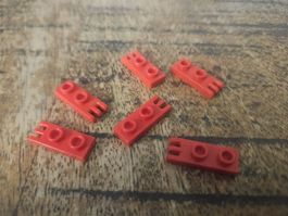 lego 4275b lot de 6 pièces Red Hinge Plate 1 x 2