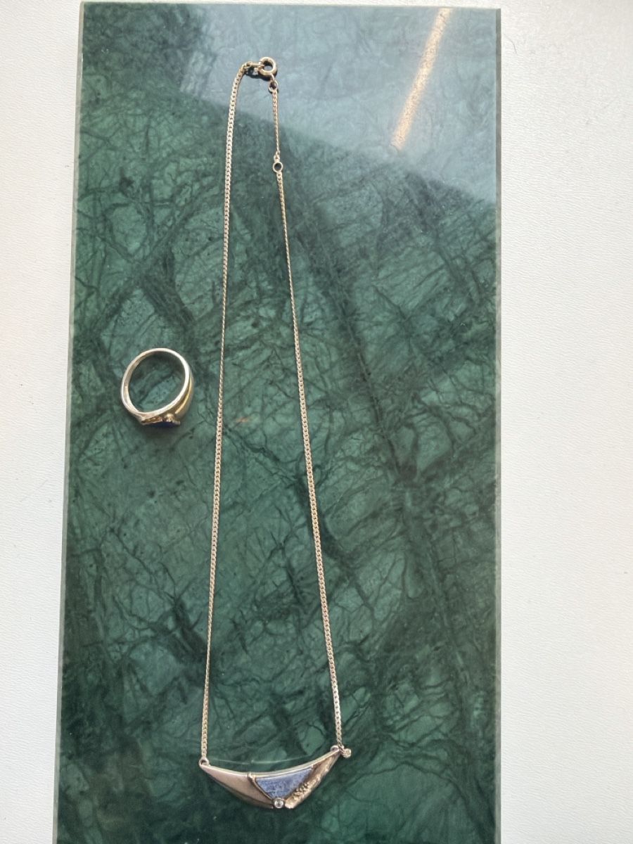 Catenine: Silber Schmuckset, Halskette & Ring 925 – Usato da Glattbrugg venduto da Vintage94
