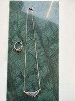 Silber Schmuckset, Halskette & Ring 925