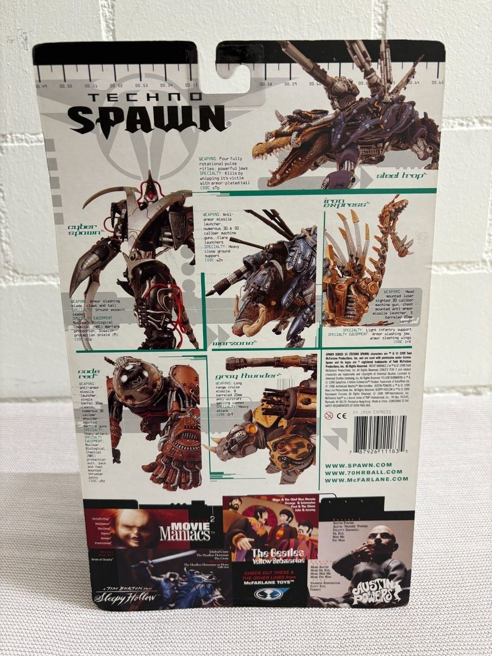 Statuette: NEUE Techno Spawn Iron Express Figur, McFarlane Toys 1999 – Usato da Ottenbach venduto da TimelessEmotions. 4