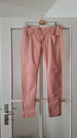Jean rose saumon H&M