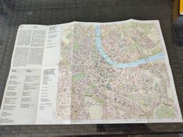 Landkarte Stadtkarte Basel alt antik