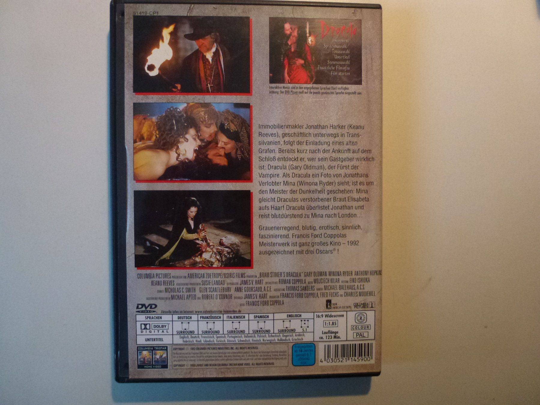 Tutti i DVDs: Bram Stoker's Dracula (DVD) – Usato da Bern venduto da Frebo 1