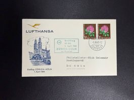 Lufthansa Erstflug Zürich - Köln 1965