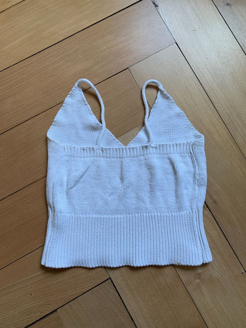 Tops: Cropped Stricktop weiss - XS – Gebraucht aus Zürich von Diazaio 1