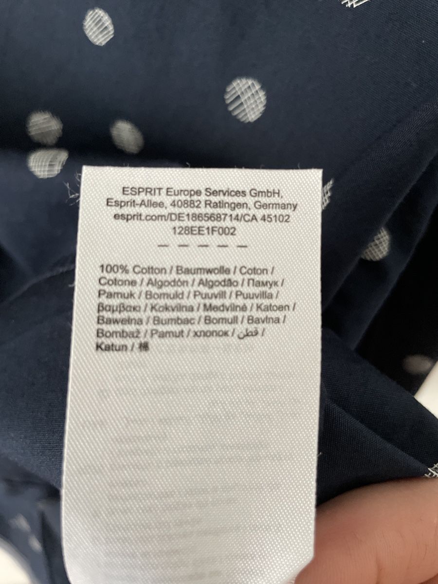 Esprit Camicette: Bluse  Esprit Gr. 38 Dunkelblau mit Punktemuster Top! – Nuovo (secondo la descrizione) da Neuenkirch venduto da balani 5