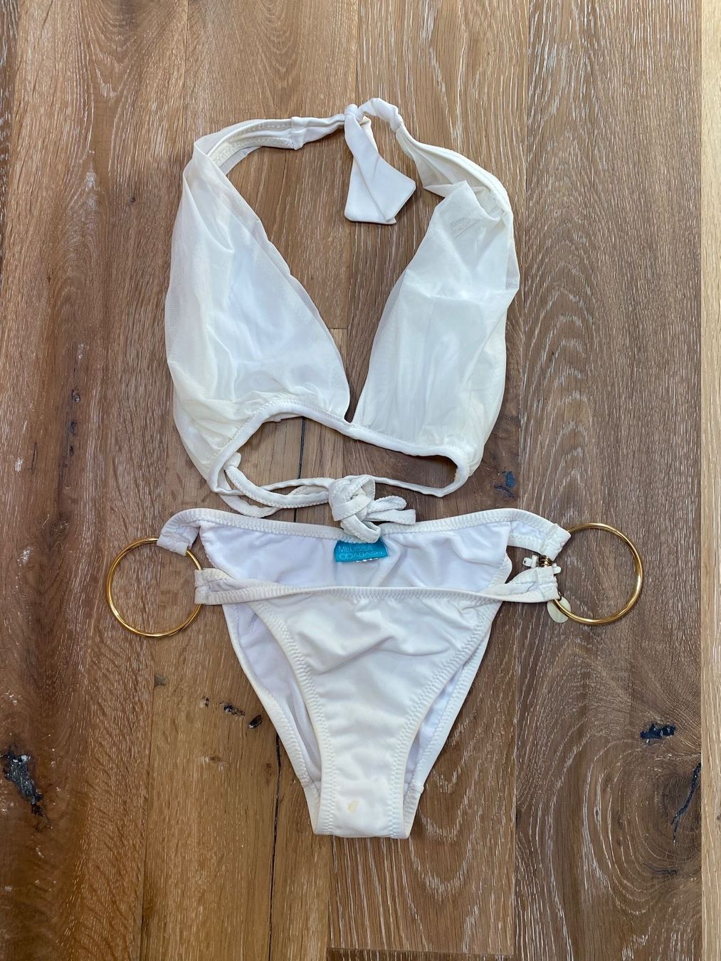 Melissa Odabash Costumi da bagno & Bikini: Beautiful MELISSA ODABASH white bikini. XS – Usato da Grund b. Gstaad venduto da PlageNeigeplus