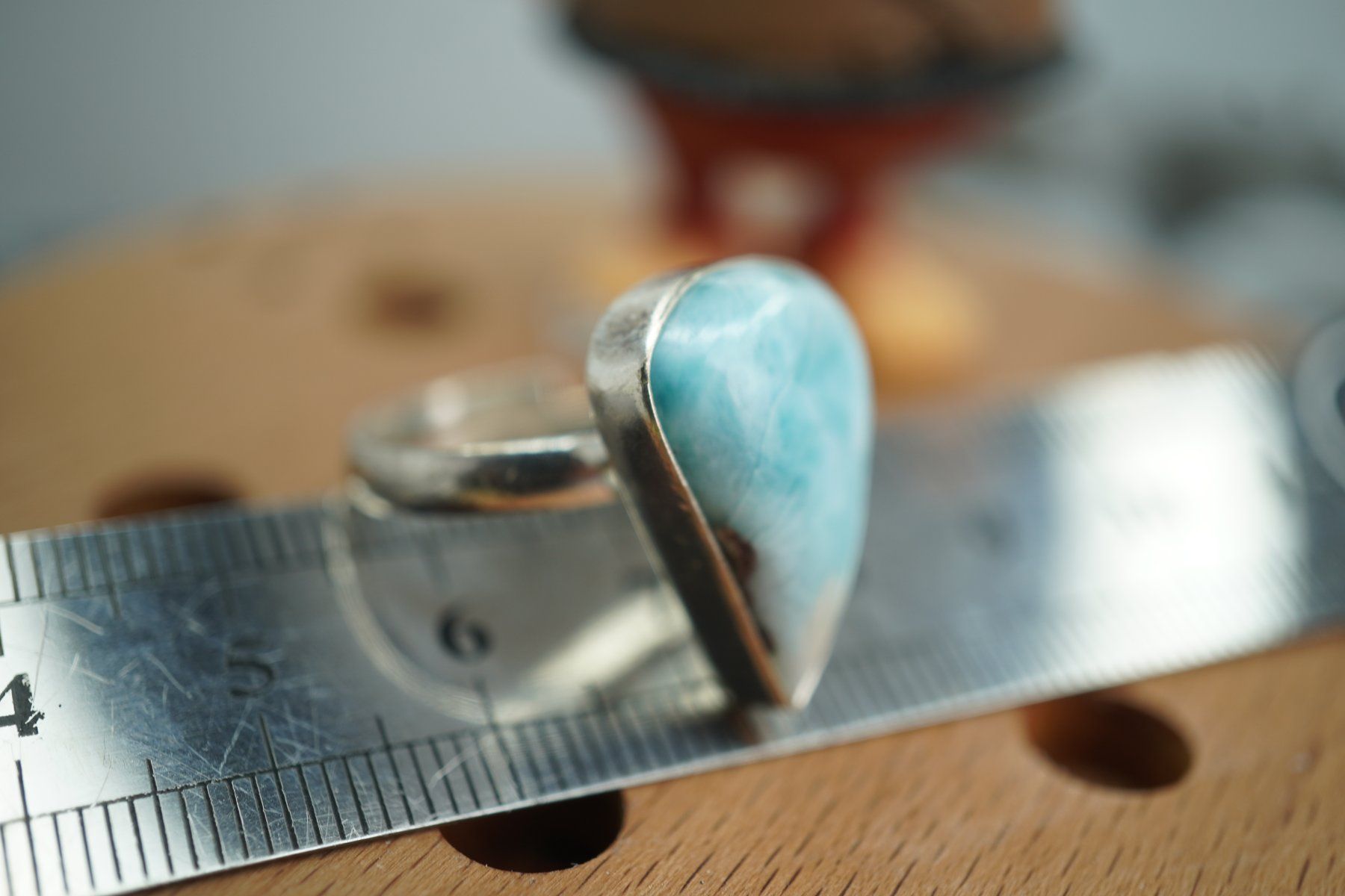 Mineralien & Heilsteine: Larimar     ring Grösse  Variabel     (Räumung!) – Neu und originalverpackt aus Eschenbach SG von topstone 1