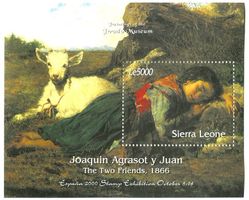 Block "Malerei. Joaquin Agrasot y Juan". Sierra Leone