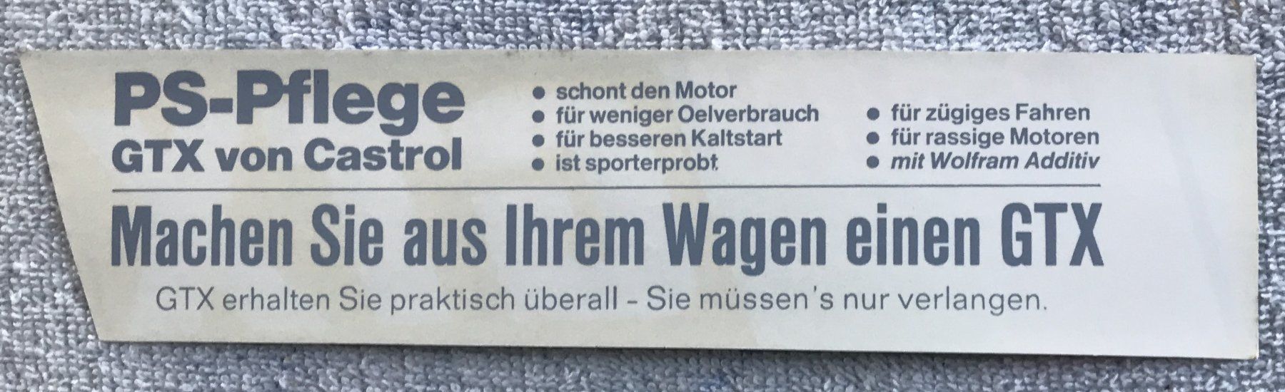 Sticker: KLEBER CASTROL GTX – Usato da Ostermundigen venduto da wini63 1