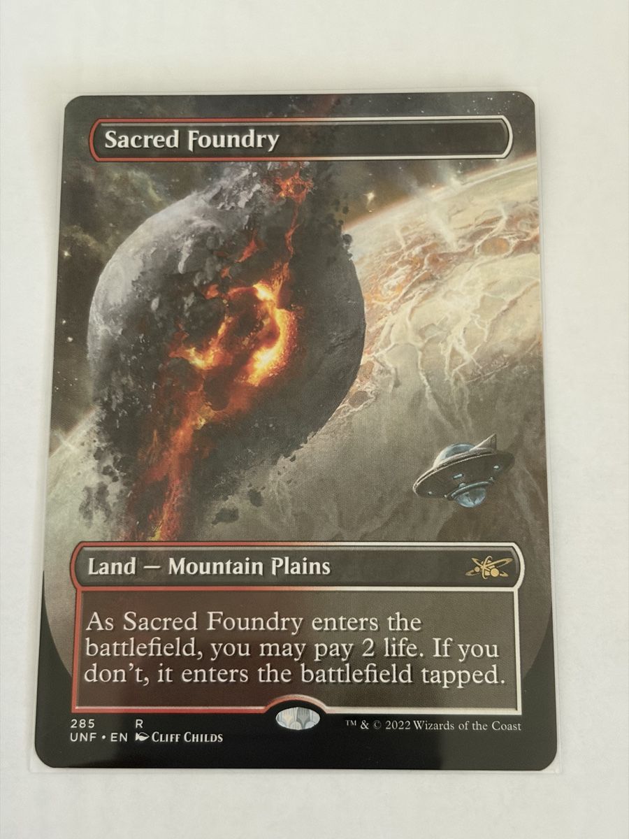 Magic The Gathering Carte collezionabili: Magic The Gathering Sacred Foundry Unfinity – Nuovo (secondo la descrizione) da St. Gallen venduto da cambitcg