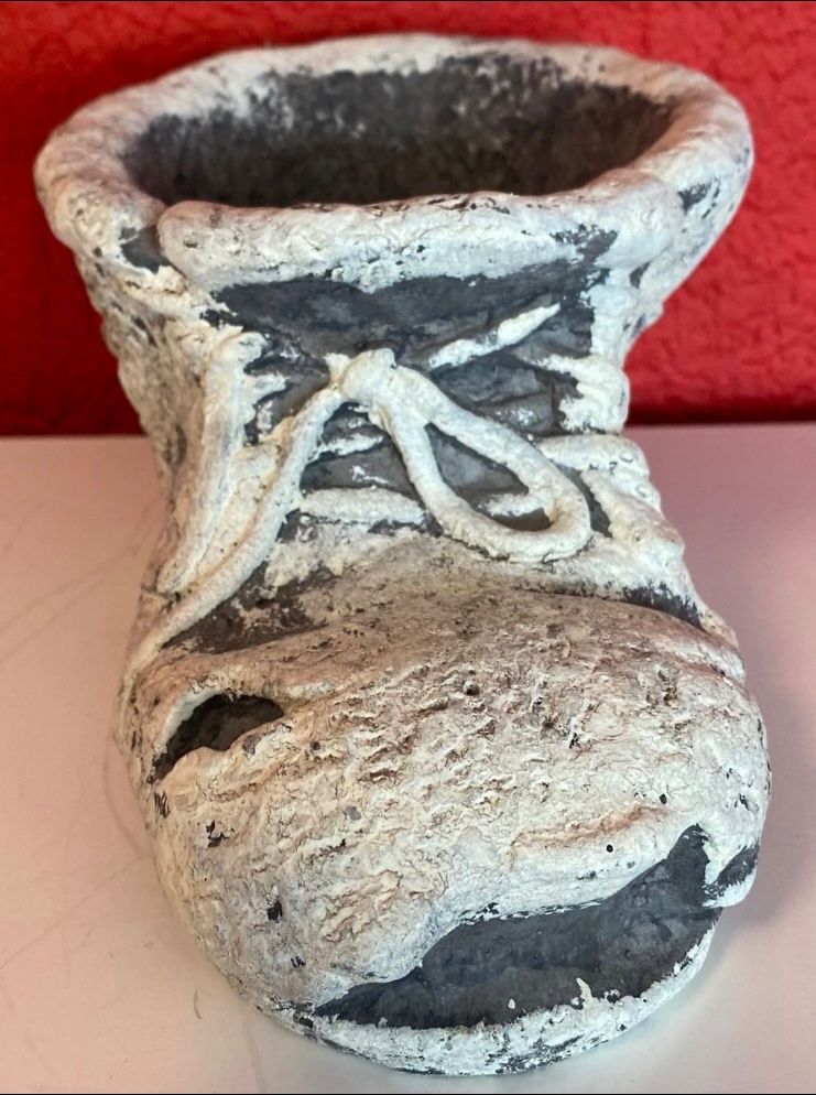 Vasi per fiori: Gartendeko Blumentopf Schuh- Beton- Neu – Nuovo e nell'imballaggio originale da Zäziwil venduto da Emlea 4