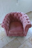 1 Fauteuil style CHESTERFIELD Rose poudré - Duo disponible