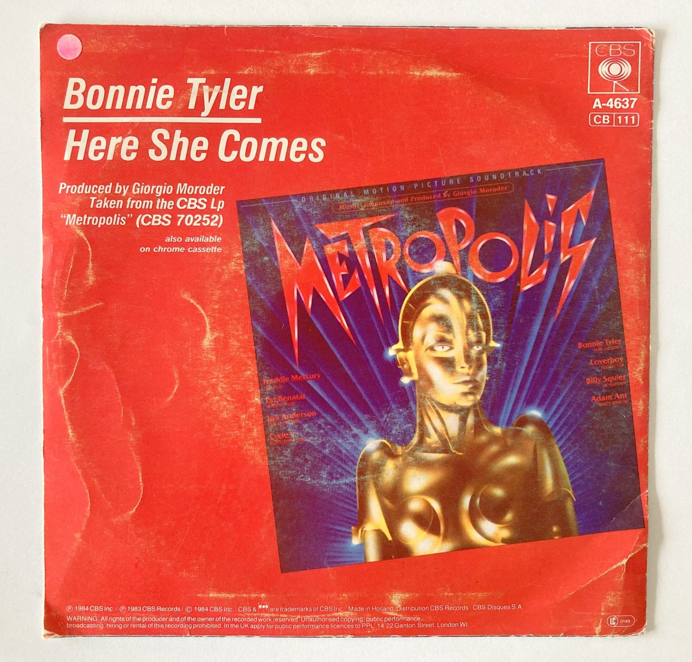 Dischi in vinile: BONNIE TYLER - HERE SHE COMES – Usato da Bottens venduto da hotter-than-hell 1