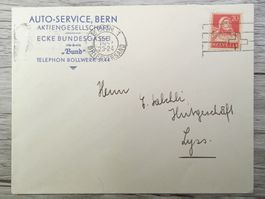 TR52 Enveloppe + Timbre Suisse 1952