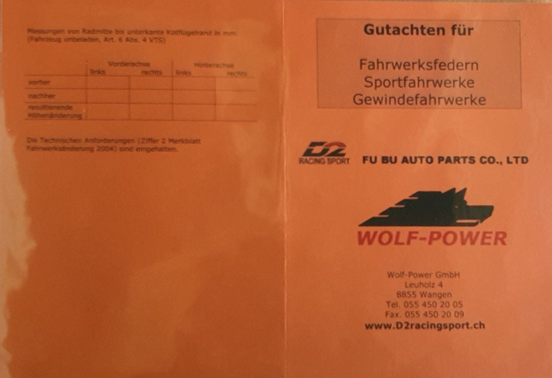 Subaru Sonstiges Fahrzeugzubehör: (Subaru) D2 Super Racing Gewindefahrwerk – Neu und originalverpackt aus Rickenbach SZ von Adi_1 1