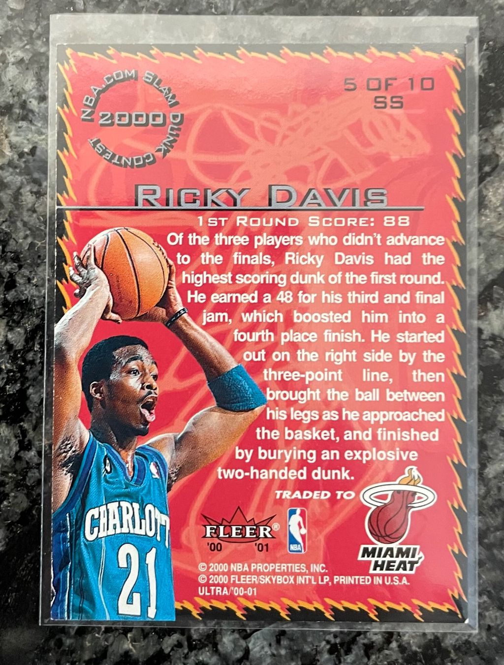 Nba Carte collezionabili: NBA Ricky Davis Slam Show Card – Nuovo (secondo la descrizione) da Muttenz venduto da joba23 1
