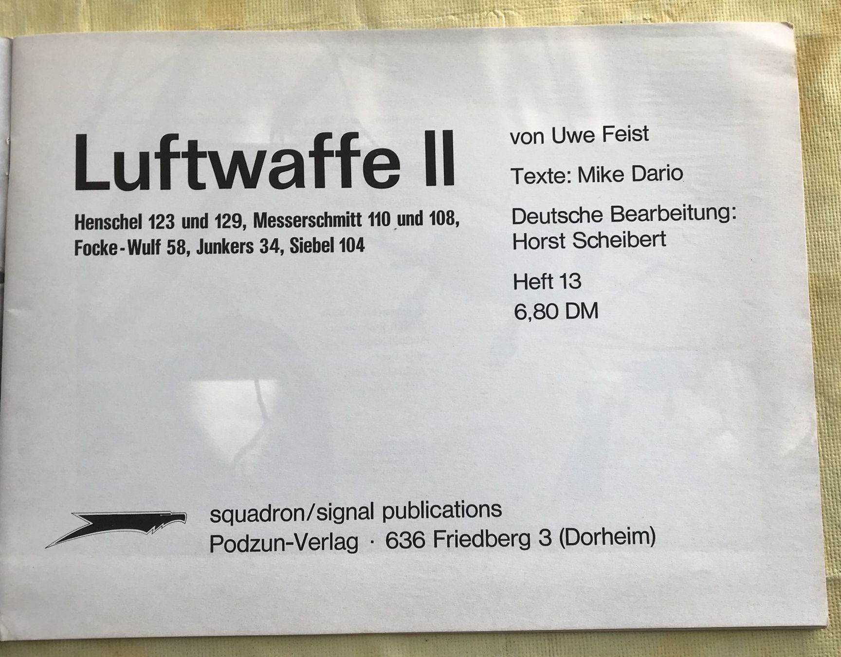Riviste & Magazine: LUFTWAFFE II – Usato da Ostermundigen venduto da Kari1937 2