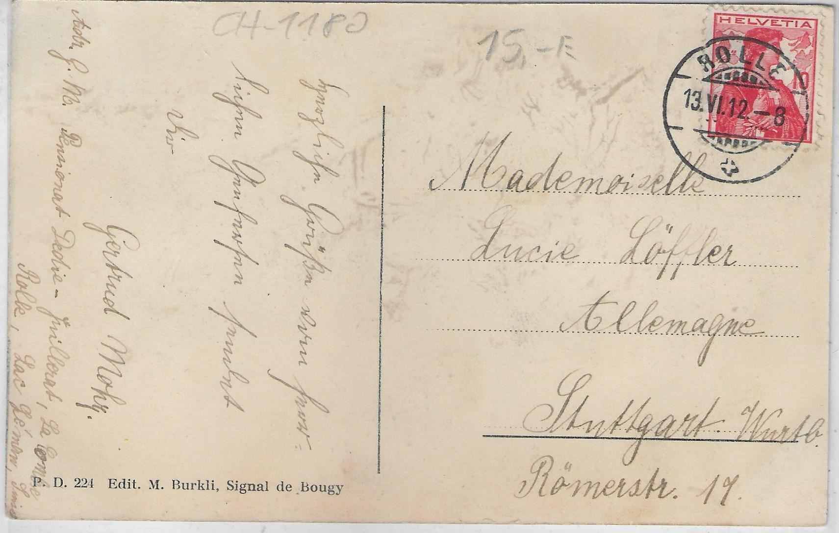 Cartoline postali: Hotel du Signal de Bougy – Usato da Ettingen venduto da Kartenplanet 1