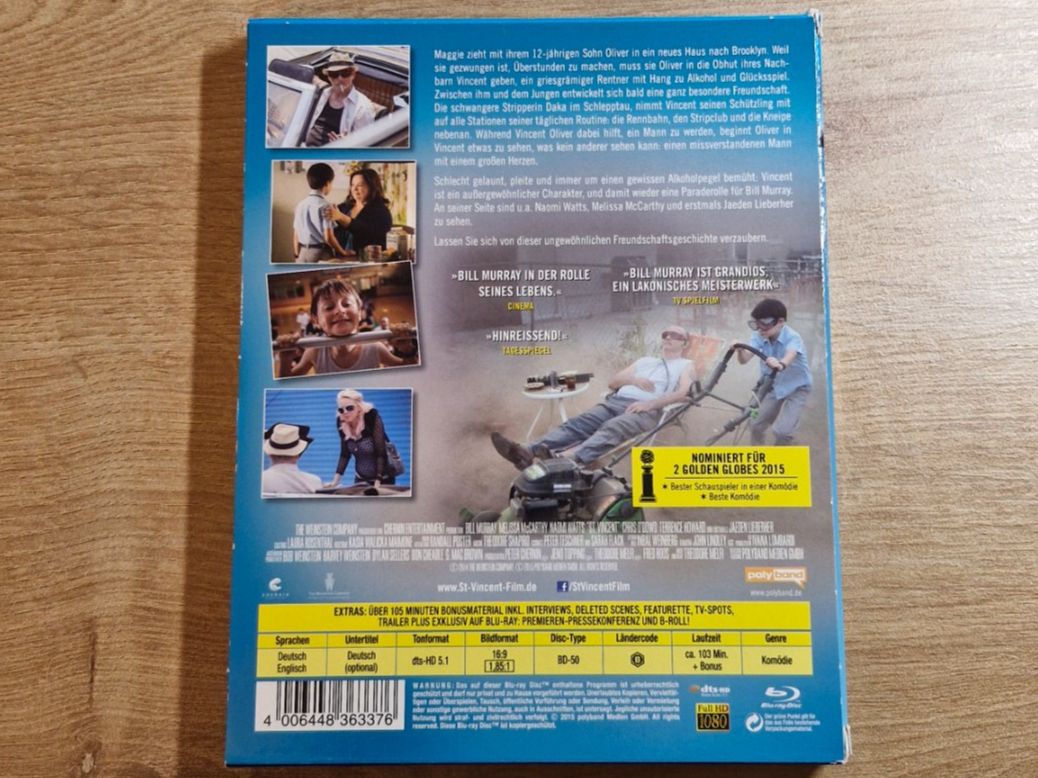 Tutti i DVDs: St. Vincent (2014) RAR Bluray – Usato da Pfungen venduto da Whitie 1