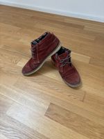 Rote Wildleder Herren Boots knöchelhoch, Grösse 42 gefüttert