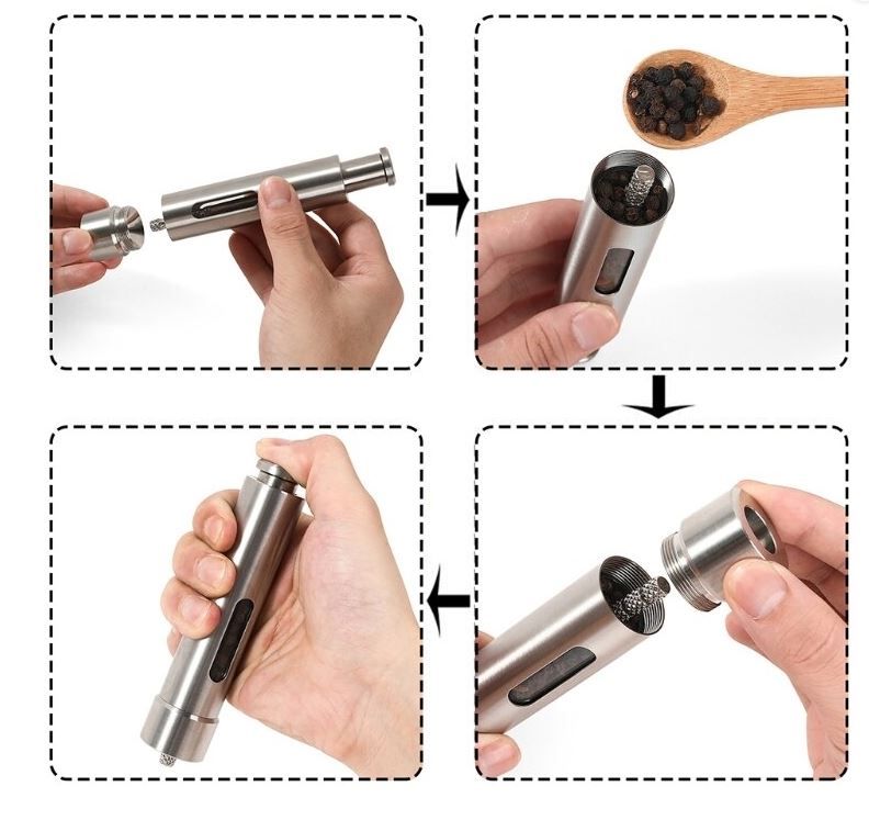 Elettrodomestici da cucina: Salz- + Pfeffermühle im Set mit Ständer – Nuovo e nell'imballaggio originale da Diepoldsau venduto da preisparadies-ch 4