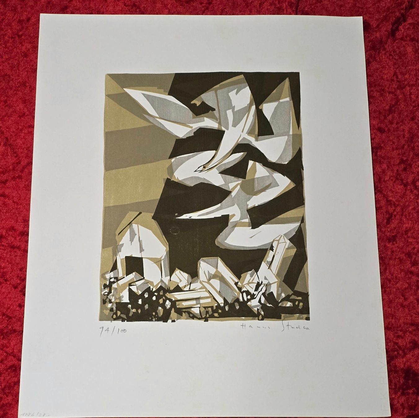 Grafica & Litografie: Hans Studer. Farblithografie. Handsigniert&nummeriert 94/100 – Usato da Reinach BL venduto da Pendling 5