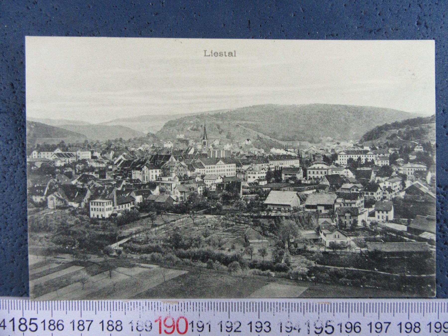 Cartoline postali: LIESTAL 1909 TOTALANSICHT BL AK – Usato da Ettingen venduto da Hausi4711