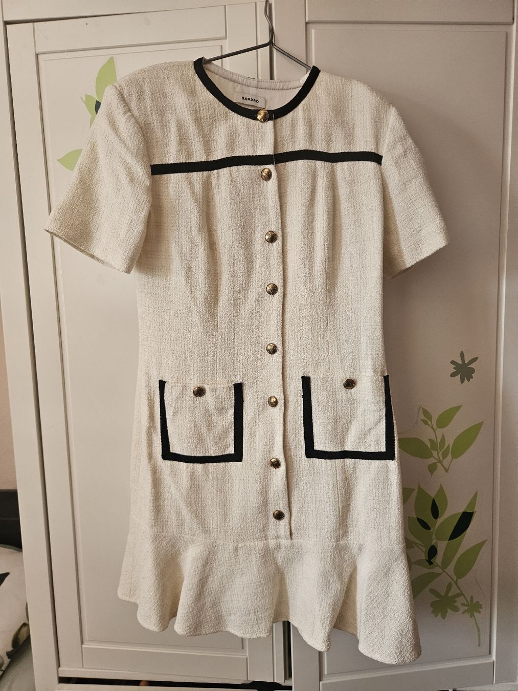 Sandro Vestiti: Sandro cropped tweed button-up dress – Usato da Les Acacias venduto da minnie6