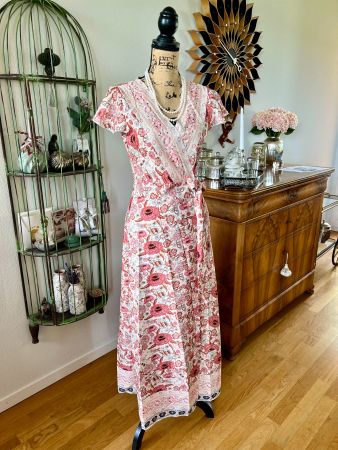 🌸 NEU Boho Style Sommer Wickelkleid Blumenmuster Gr 36/S 🌸