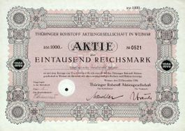 Thüringer Rohstoff AG, Weimar - 1936