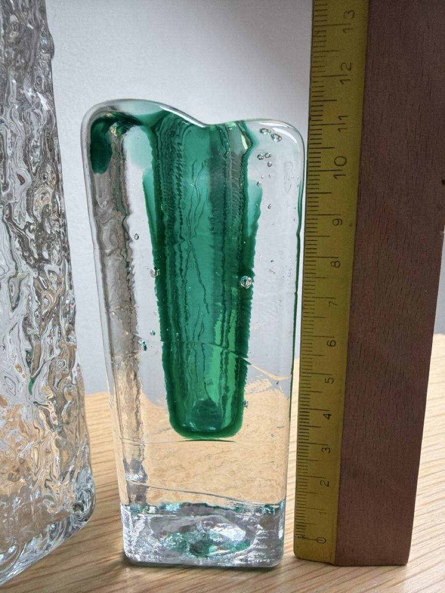 Vasen & Gefässe: Glasvasen Vintage, Blockvasen. – Gebraucht aus Biberist von Momo33 6