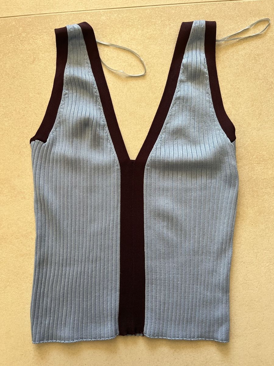 Top: Blue Summer Knitted Top, size S – Nuovo (secondo la descrizione) da Corsier GE venduto da Karol_save_planet