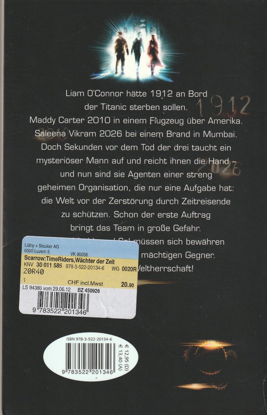 Libri: Alex Scarrow - Time Riders 3 Bände – Usato da Luzern venduto da Baumhuepfer01 2
