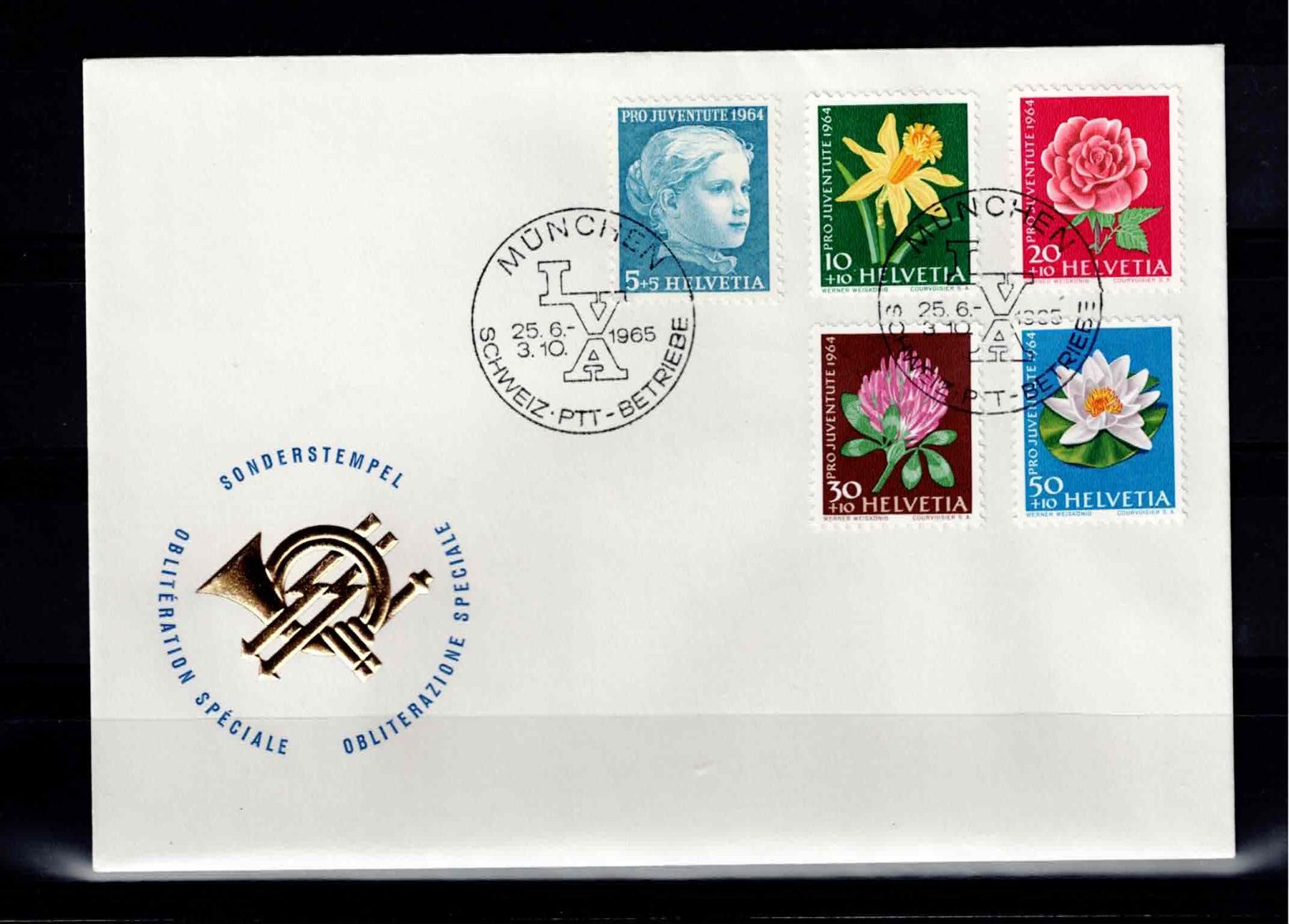 Tutti i francobolli: CH FDC Pro Juventute Satz 1965 – Usato da Koblenz venduto da Markenhimmel