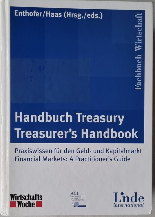 Handbuch Treasury I Treasurer´s Handbook (de/en) (Neu (gemäss ...