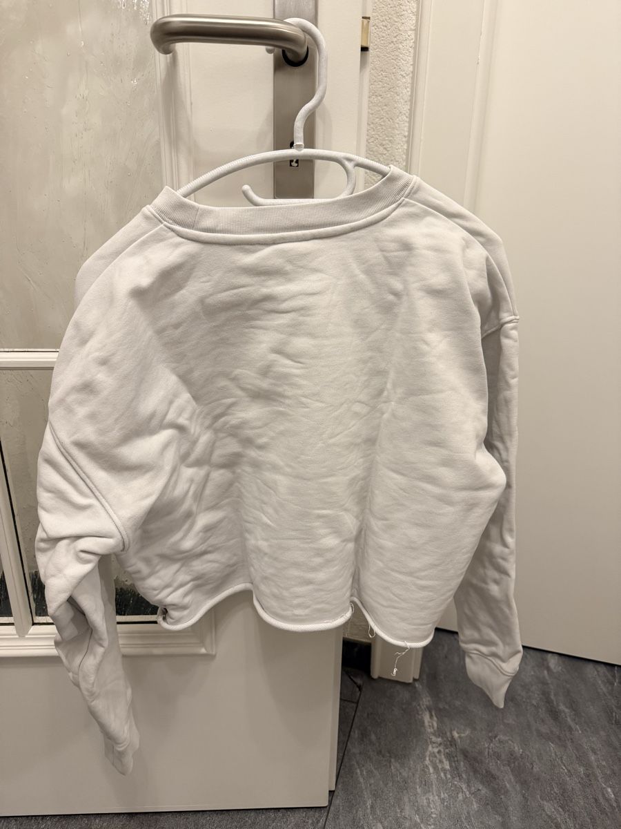 Levi's Maglioni & Felpe: Levi's Cropped Pullover Weiss, Gr. S, Baumwolle – Usato da Einsiedeln venduto da important__ 1