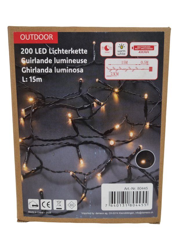 Lichterketten & Leisten: GUGUS LED Lichterkette 15m – Neu (gemäss Beschreibung) aus Wangen b. Olten von Restwert_Wangen