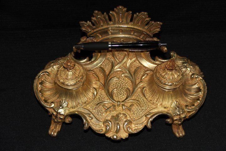 Cassapanche: Ancien encrier en bronze . – Usato da Praz (Vully) venduto da pikuluka1 1