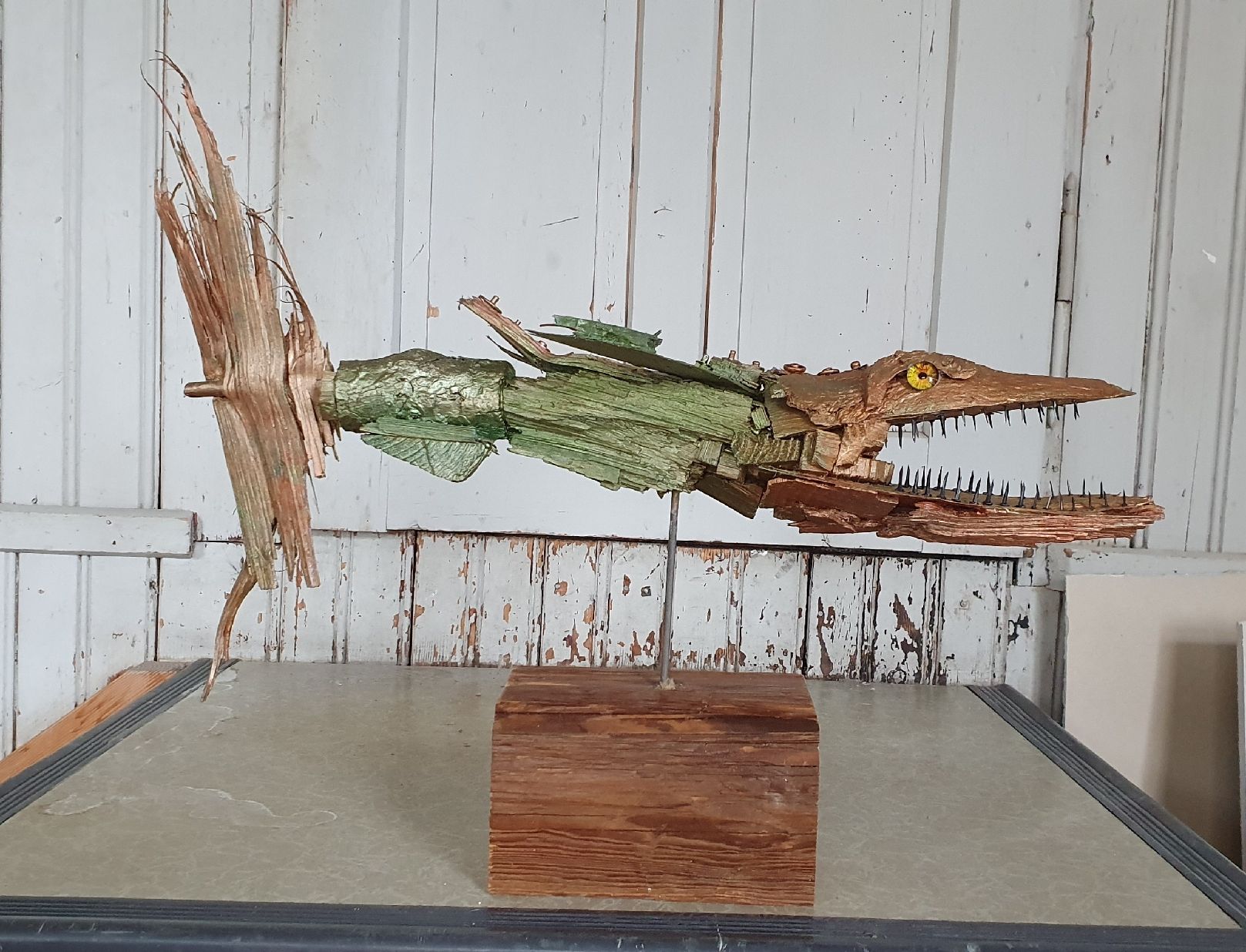 Sculture & Statue: Holzkunst Fisch Skulptur - Einzigartiges Deko-Objekt – Nuovo (secondo la descrizione) da Gossau SG venduto da ush_db7j