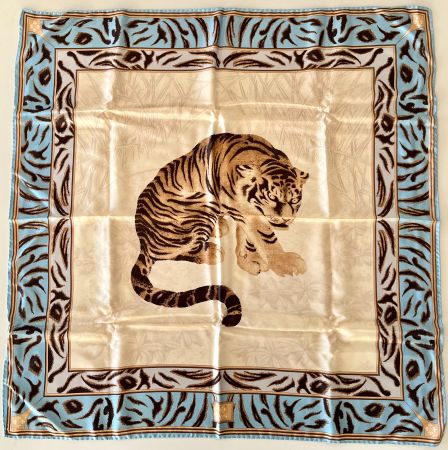 PATEK PHILIPPE Foulard "Tiger" 2004, 100%soie + box original
