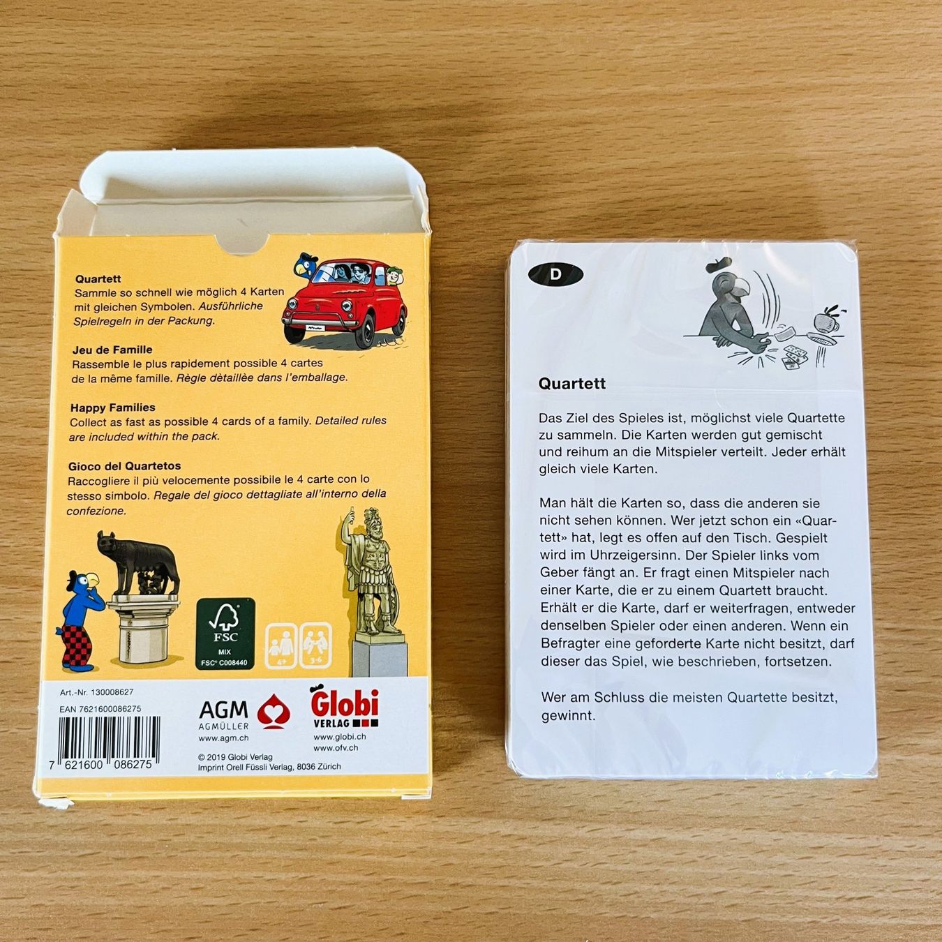 Giochi: Kartenspiel - Quartett - Globi in Rom – Nuovo (secondo la descrizione) da Amlikon-Bissegg venduto da allerlei-versand 1